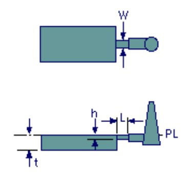 The edge gate, or the standard gate or side gate